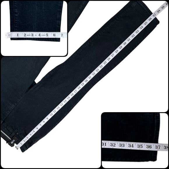 Talbots Flawless High Rise Straight Leg Five Pocket Jeans Black 10 Petite - Picture 12 of 13